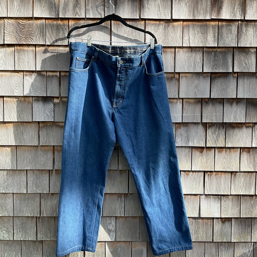 Ermenegildo Zegna Deep Blue Relaxed Men's Jeans